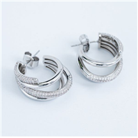 Pendientes Boccadamo Mujer Starry in Bronce Cubic Zirconia XOR793 - XOR793